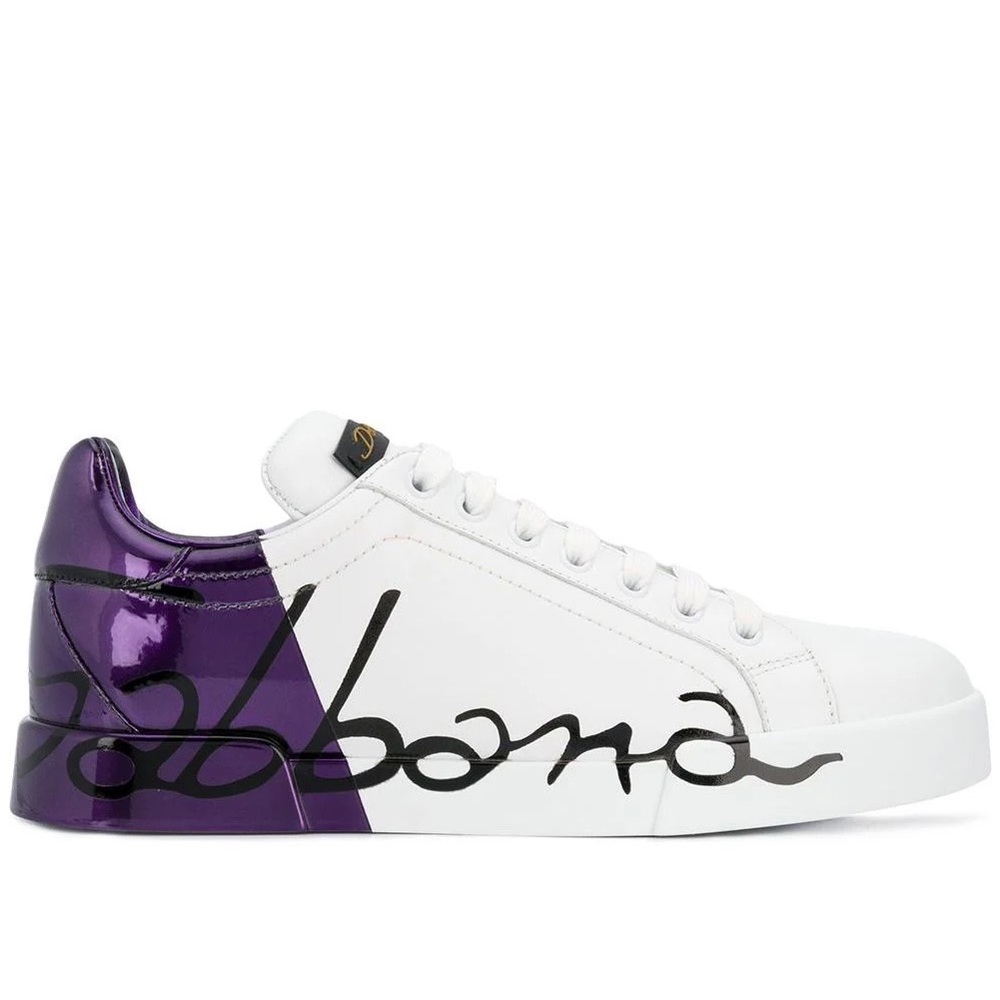 Dolce & Gabbana Metallic Heel Sneaker